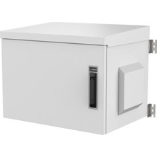 Ager 9u 600X450 AG-OB09U6045B2-D-A-M1-09U6045 Outdoor Montajlı Basıc Duvar Tıpı Kabınet (On Metal Kapak Kelebek Kılıtlı /d- B2 7035 Dıs Ortam)
