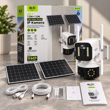 Blic Aura Akse 9mp Çoklu Lens Çift Solar Panelli 4g ve Wi-Fi Dönebilen Güvenlik Ip Kamerası