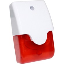 Teknim TOS-0103 Dahili Siren. Beyaz Kasa, Kırmızı Flaşör Penceresi