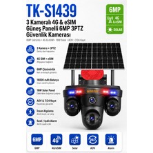 Technodia AV-S439 3 Kameralı 4g & Esım Güneş Panelli 6mp 3ptz Aov Güvenlik Kamerası