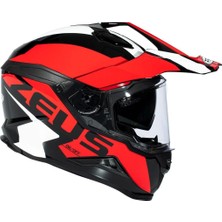 Zeus Kask ZS-913 Solıd Black Bf8-Red