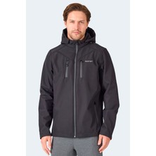Slazenger HA-YUN Erkek Kapüşonlu Siyah Mont & Kaban