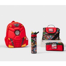 Smiggle Smıggle Iron Man Junior Hooded 4'lü Backpack Pack