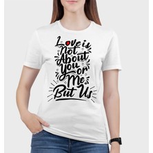 Gadali Unisex Oversize Love Aşk Baskılı Günlük Kısa Kollu T-Shirt