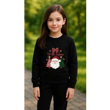 Playwear Çocuktakım Sweatshirt Yeni Yıl Baskılı Kız Erkek Çocuk Bisiklet Yaka3 4-5-6-7-8-9-10-11-12YAŞ