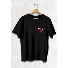 Lelvani Oversize Chicago Bulls Tasarım Baskılı Tişört