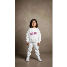 Playwear Takım Sweatshirt Balık P Baskılı Kız Erkek Çocuk Bisiklet Yaka3 4-5-6-7-8-9-10-11-12YAŞ