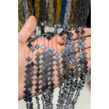 Uçar Doğal Taş Hematit Taşı Artı Kesim Parlak Füme 8x8mm Doğal Taş Dizi