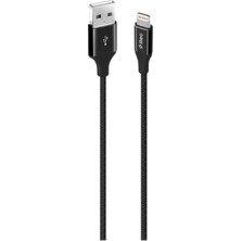 Ttec AlumiCable Lightning Bağlantılı iPhone Şarj Kablosu Siyah Dayanıklı Tasarım
