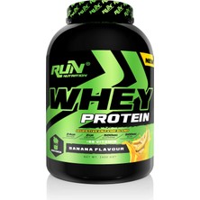 Run Nutrition 2.4 kg Muz Aromalı Whey Protein 60 Servis Toz İçerik ile Güçlü Performans Desteği