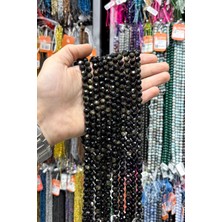 Uçar Doğal Taş Gold Obsidyen Taşı Küre Kristal Kesim Parlak Gold 8mm Doğal Taş Dizi