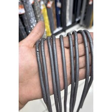 Uçar Doğal Taş Hematit Taşı Dalgalı Rondela Kesim Mat Gri 6x2mm Doğal Taş Dizi