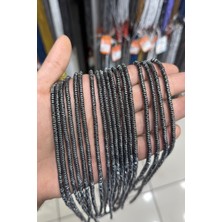 Uçar Doğal Taş Hematit Taşı Dalgalı Kesim Parlak Füme 4x1mm Doğal Taş Dizi