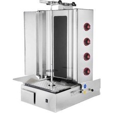 Csa Inox Csa Karacasan  Elektrikli 4 Radyan Alttan Motorlu Döner Ocağı Makinesi