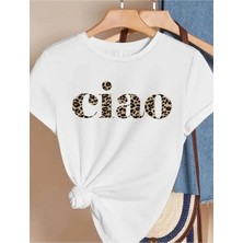 Tek Tarz Tektarzz Unisex Ciao Baskılı Tasarımlı Tshirt