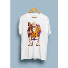 Zokawear Dragon Ball Master Roshi Roşi Usta Tasarım Baskılı Tişört