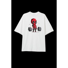 Dupe Design Beyaz Deadlift Oversize T-Shirt