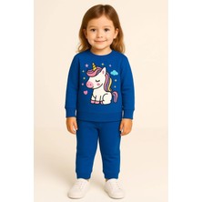 Moda Çocuk Unicorn Baskılı Eşofman Takımı