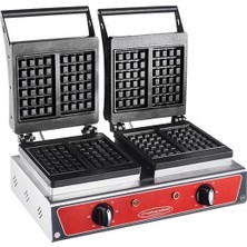 Csa Inox Csa Karacasan Elektrikli Döküm Kare Waffle Makinesi 4 Lü