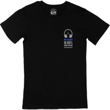 Cix My Brain Is 80 Song Lyrics Cep Logo Tasarımlı Siyah Tişört