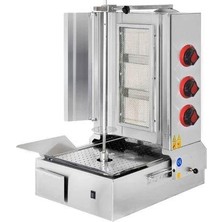 Csa Inox Csa Karacasan  Tüplü 3 Radyanlı Alttan Motorlu Döner Ocağı Makinesi