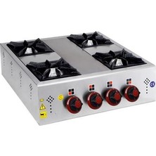 Csa Inox Csa Karacasan Doğalgazlı Dörtlü 4 Gözlü Mini Set Üstü Ocak