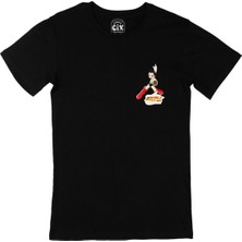 Cix Astro Boy Cep Logo Tasarımlı Siyah Tişört