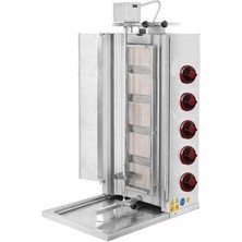 Csa Inox Csa Karacasan  Tüplü 5 Radyanlı Üstten Motorlu Döner Ocağı Makinesi
