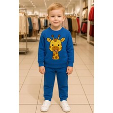 Playwear Zürafa Baskılı Eşofman Takımı 3-4-5-6-7-8-9-10-11-12 Yaş