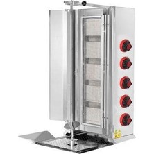 Csa Inox Csa Karacasan Doğalgazlı 5 Radyanlı Döner Ocağı Makinesi