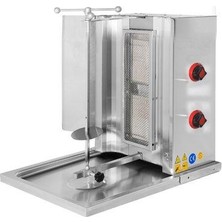 Csa Inox Csa Karacasan Tüplü 2 Radyanlı Döner Ocağı Makinesi