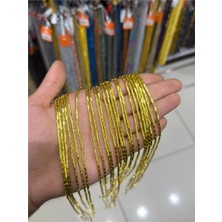 Uçar Doğal Taş Hematit Taşı Silindir Kesim Altın Sarı 2x4mm Doğal Taş Dizi