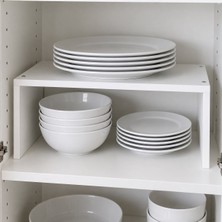 Özçamlar Mobilya Dolap Içi Yükseltici Raf 40X25X15 cm Beyaz Mdf