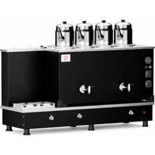 Anka Doğalgazlı Statik Turbo Hibrit 4 Demlik 40 Litre Çay Makinesi
