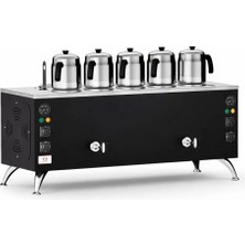 Anka Elektrikli Black Pro Compact Smart 5 Demlikli 50 Litre Çay Makinesi 220V