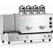 Anka Tüplü Inox Turbo Hibrit 4 Demlikli 40 Litre Çay Makinesi