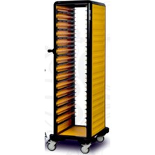 Gastrolley Tekli Gn Küvet Taşıma Arabası 150 (2 Yanı Kapalı) 53 x 71 x 174 (Cm)