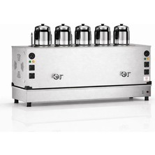 Anka Doğalgazlı Inox Pro Compact Hibrit Smart 5 Demlikli 50 Litre Çay Makinesi