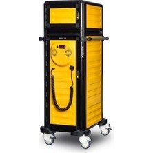 Gastrolley Tekli Hastane Tepsi Arabası 100 / 25 (Isıtmalı+Nötr) 57 x 79 x 158 (Cm)