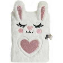 Retro Kilitli Peluş Loli Defter