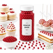 Dr. Gusto 4 mm Kırmızı Boncuk Şeker 250 gr