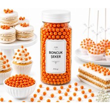 Dr. Gusto 4 mm Turuncu Boncuk Şeker 250 gr