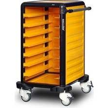 Gastrolley 75 Tekli Servis Tepsi Arabası, 2 Yanı ve Arkası Kapalı, 57X71X99 cm