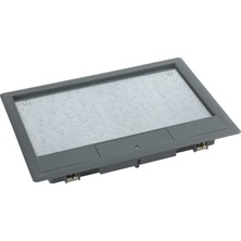 Schneider Electric ISM50530 Optiline 45 Dikdörtgen Zemin Erişim Kutusu, Modülsüz, Gri