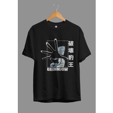 Zokawear Bol Kalıp Unisex Bleach Grimmjow Özel Tasarım Anime Tişört