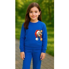 Playwear Çocuktakım Sweatshirt Noal Köpek Baskılı Kız Erkek Çocuk Bisiklet Yaka3 4-5-6-7-8-9-10-11-12YAŞ