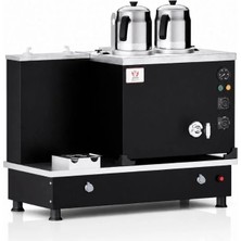 Anka Doğalgazlı Statik Turbo Hibrit 2 Demlik 20 Litre Çay Makinesi