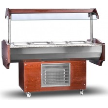 Dampak  Orta Tip Soğutuculu Salad Bar (Açık) 150 x 90 x 85/130 (Cm)
