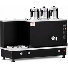 Anka Doğalgazlı Statik Turbo Hibrit 3 Demlik 30 Litre Çay Makinesi
