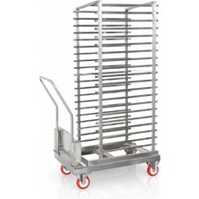 Pimak Tepsi Taşıma Raf + Araba 40 Tepsi 115 x 91 x 74,5 (Cm)